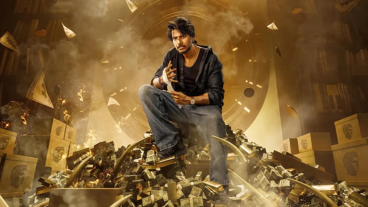 Promotional stills from Tamil films Baththa and Sigma side by side, representing their opening weekend box office race.