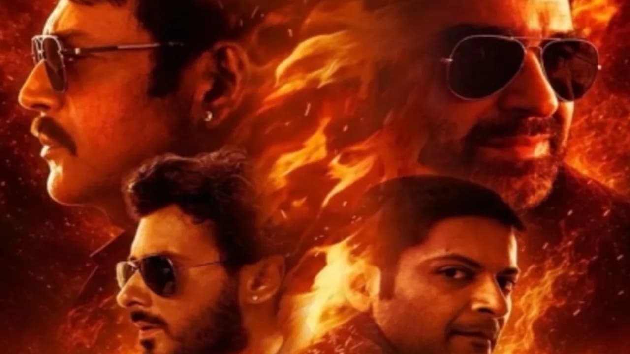 A still from Mirzapur showing Ali Fazal and Pankaj Tripathi in a tense standoff