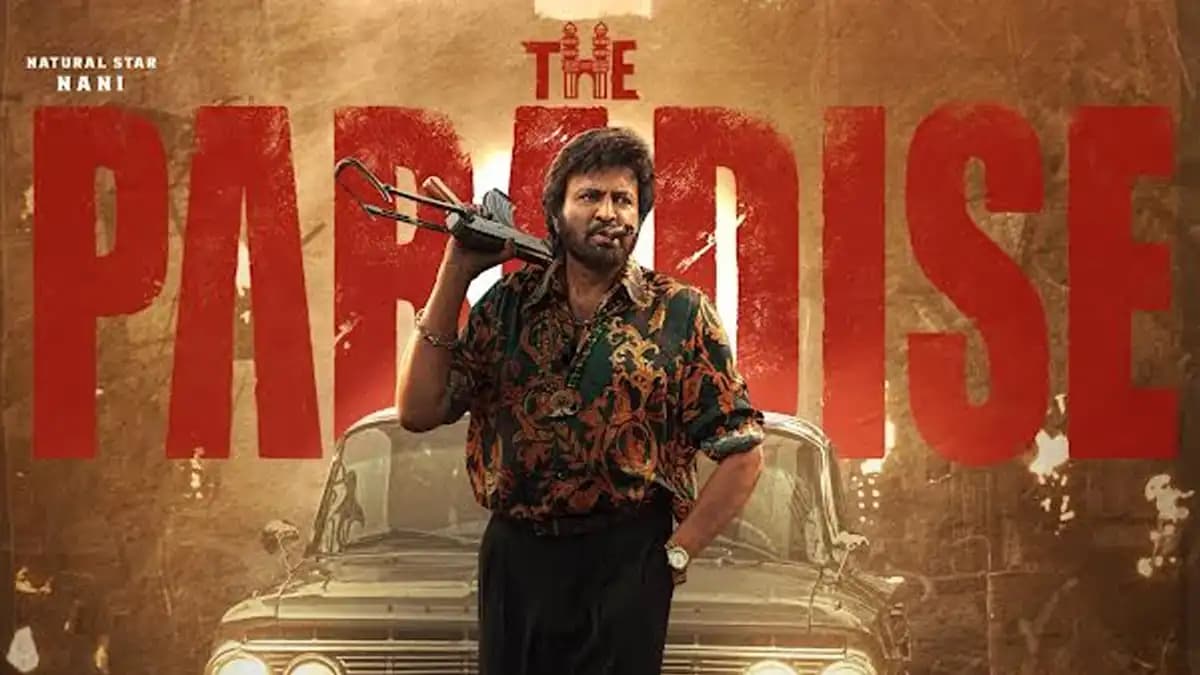 Promotional artwork for the Telugu film The Paradise featuring its lead cast ahead of the September 24 release