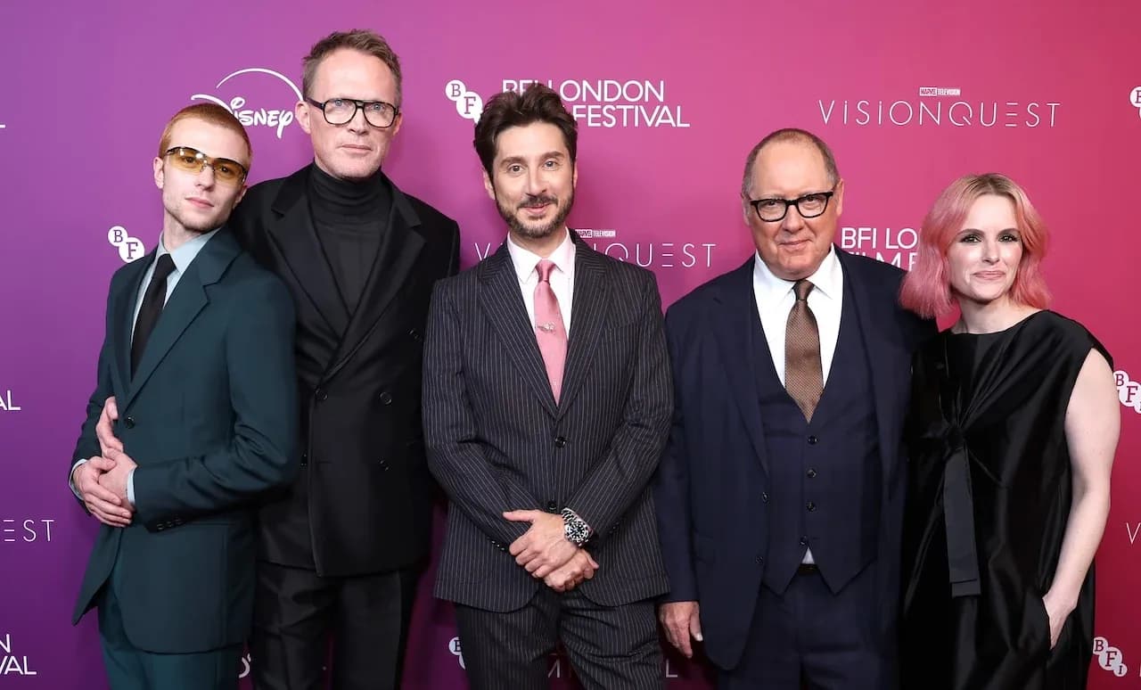 Paul Bettany and James Spader at the VisionQuest premiere at BFI IMAX, London