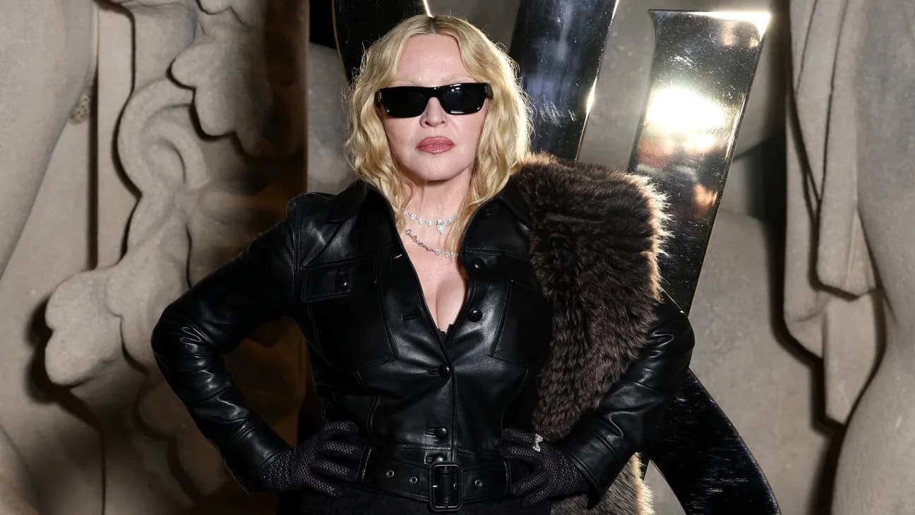 Madonna performing on stage, associated with her return to the MTV Video Music Awards in 2026