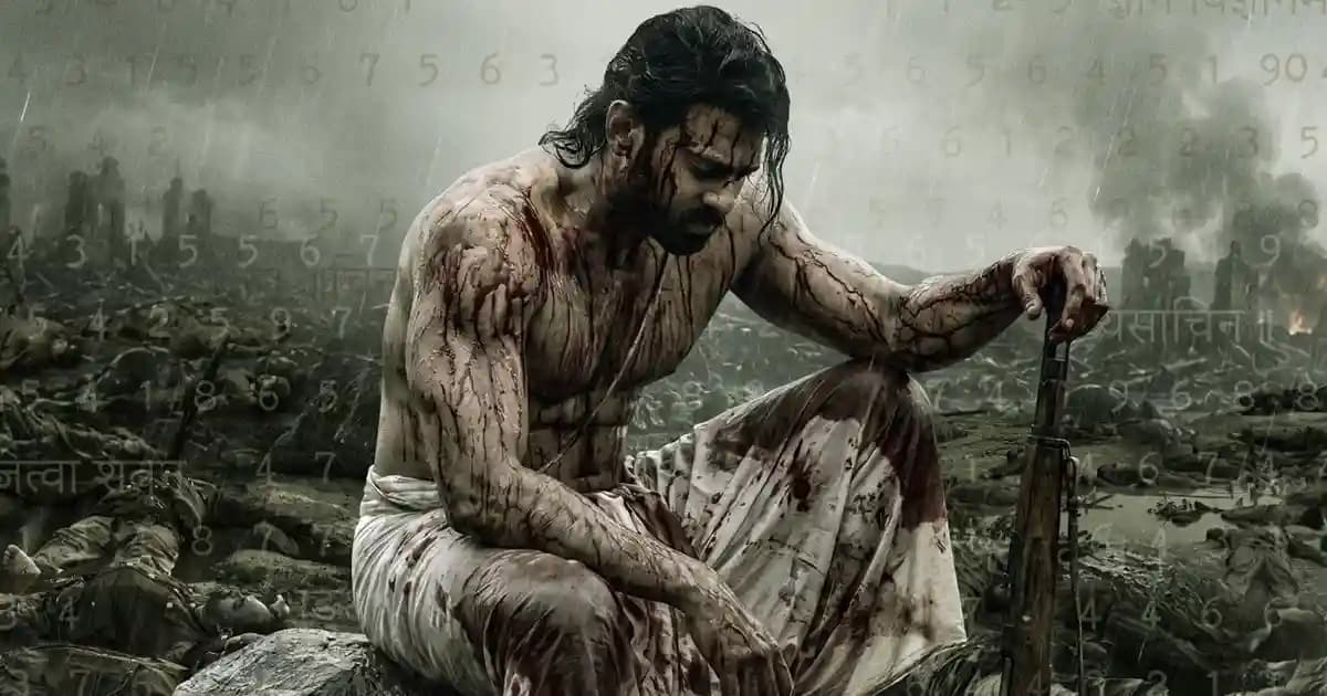 Prabhas in a period costume look from the film Fauzi