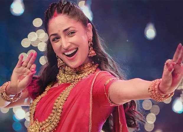 Yami Gautam Dhar dancing with animated zombies in a colorful, festive setting.