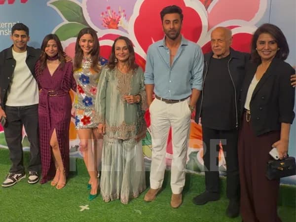 Alia Bhatt in a floral coordinated outfit at the Mumbai screening of Don’t Be Shy