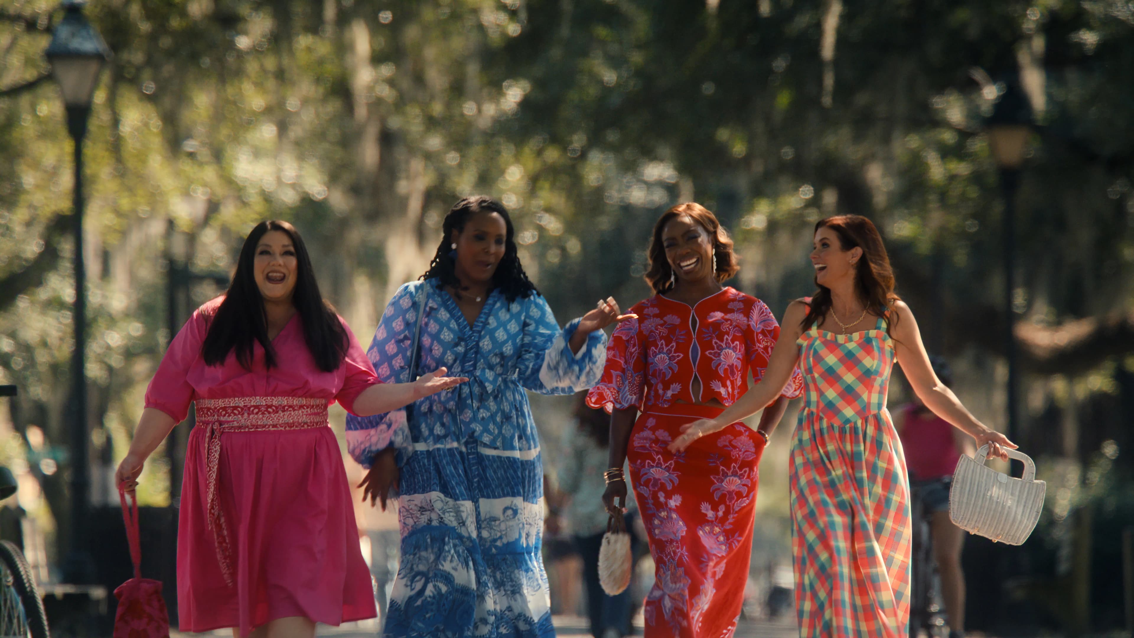 Promotional image related to the Netflix series Sweet Magnolias set in a small South Carolina town