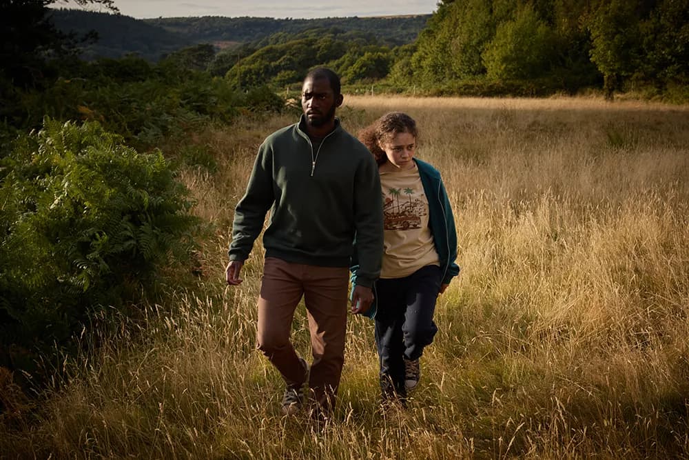 First-look image of Malachi Kirby and Freya Harvey from the film Uncle