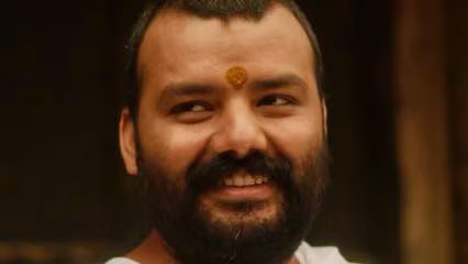 Poster or still from Hanuman Ansh depicting the young Lakshmi Narayan on his spiritual journey across North India