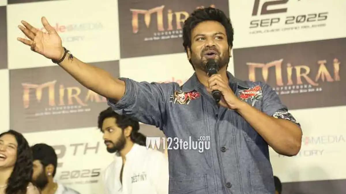 Manchu Manoj poses in character as the antagonist from the Telugu film Mirai