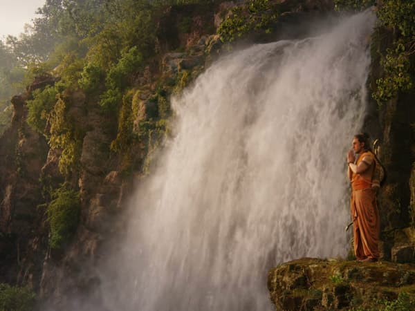 Ranbir Kapoor dressed as Lord Rama in a still from the film Ramayana Part One