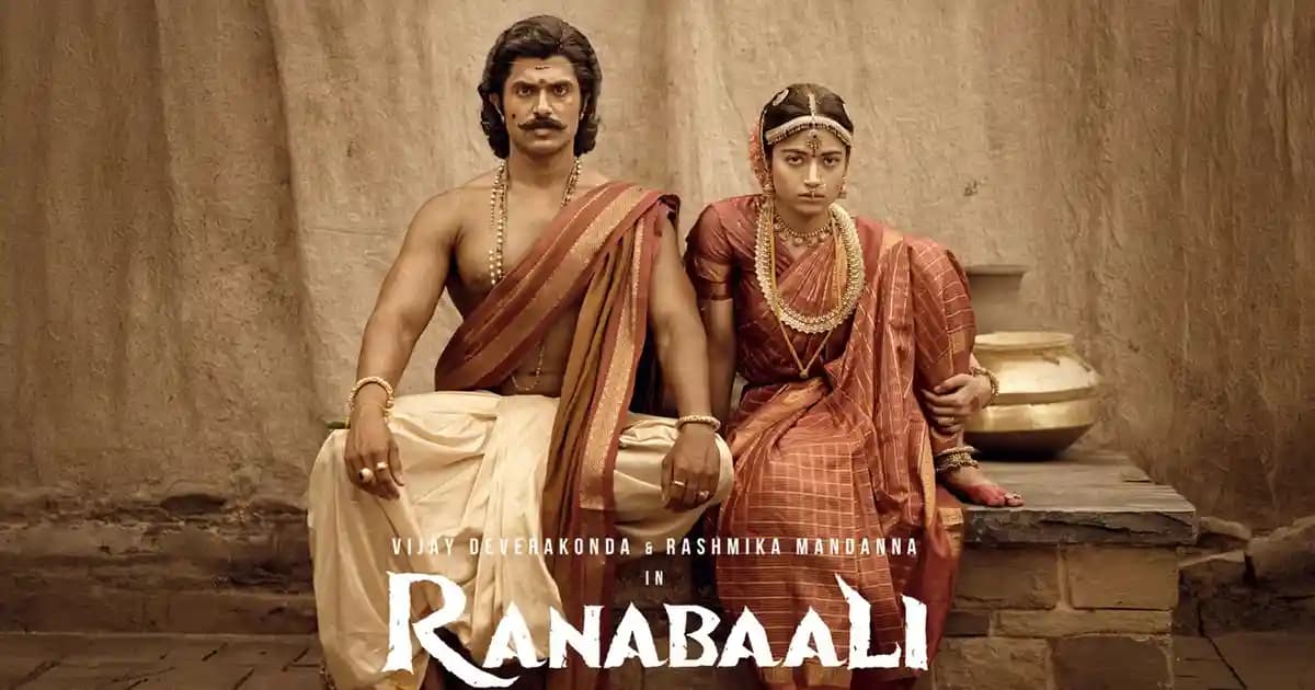 Vijay Deverakonda and Rashmika Mandanna on the set of the period drama Ranabaali
