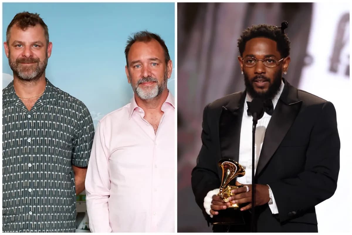 Trey Parker and Matt Stone of South Park pictured together at a public event