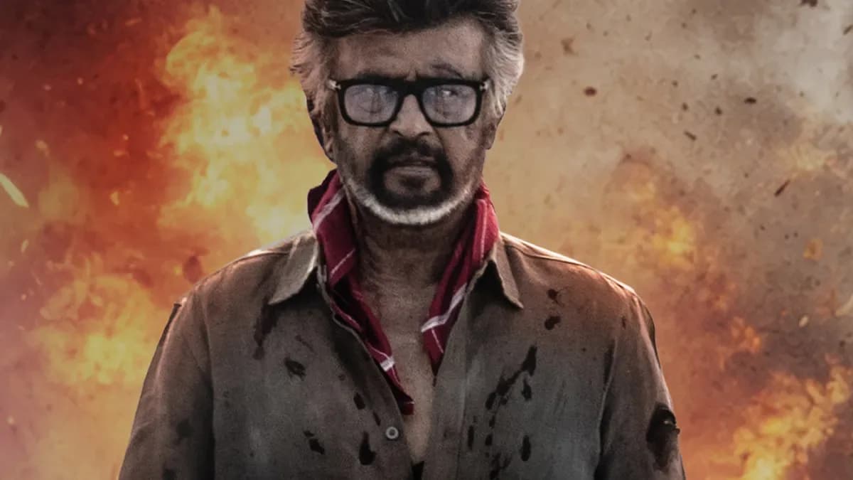 Rajinikanth in a dramatic pose from Jailer 2