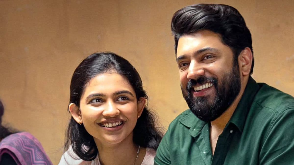 Nivin Pauly and Mamitha Baiju in a still from Bethlehem Kudumba Unit