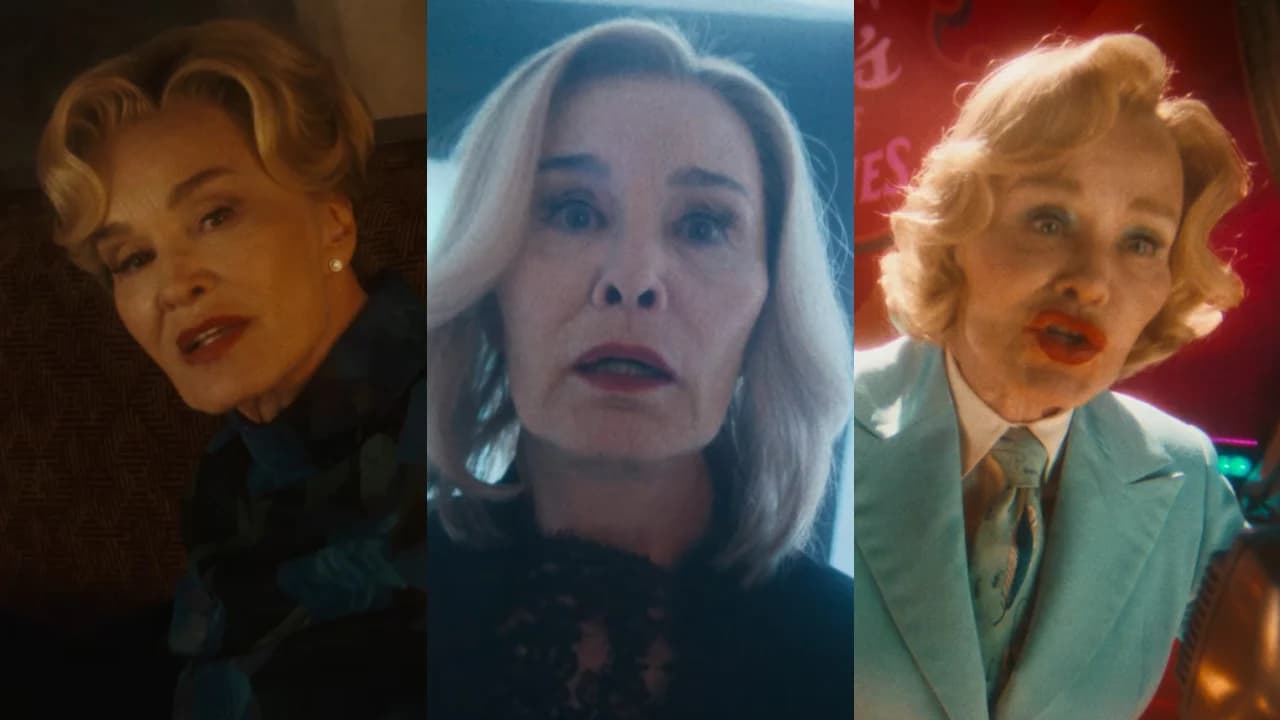 Jessica Lange in character as Elsa Mars from the American Horror Story: 13 trailer