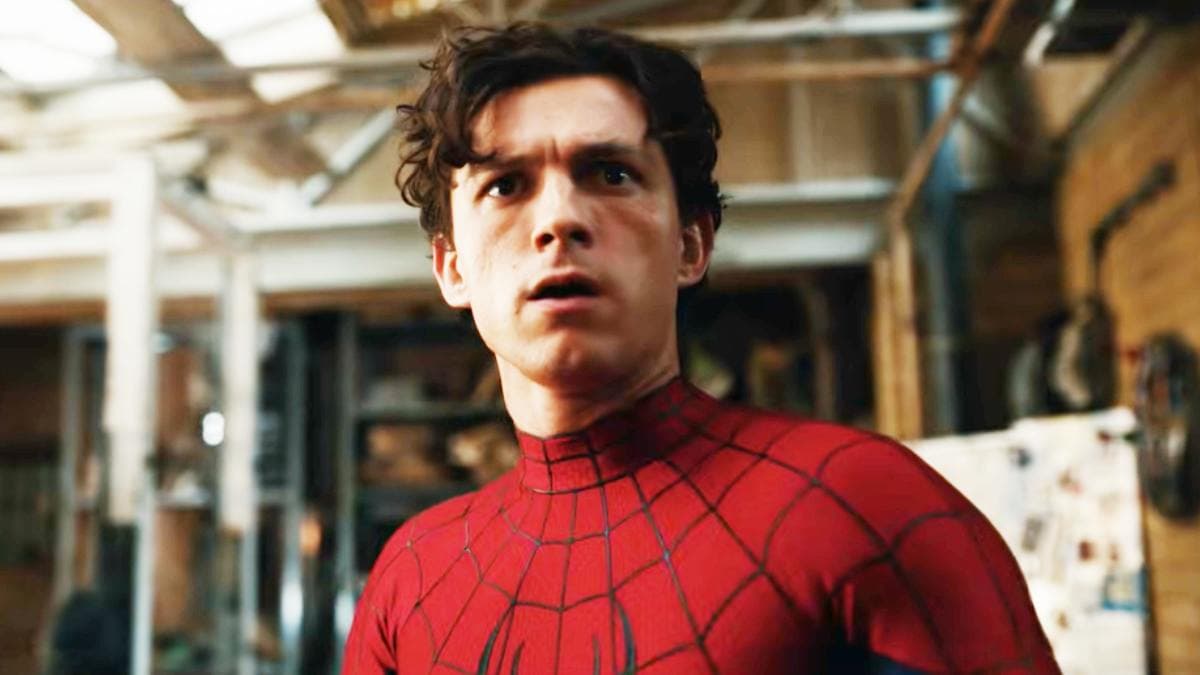 Tom Holland as Spider-Man in a promotional still from Spider-Man: Brand New Day