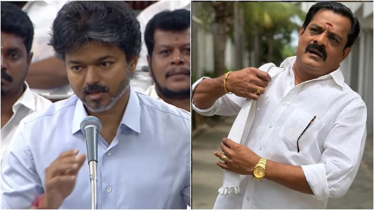 Actor-director Bose Venkat speaking during a YouTube interview about Tamil Nadu politics.