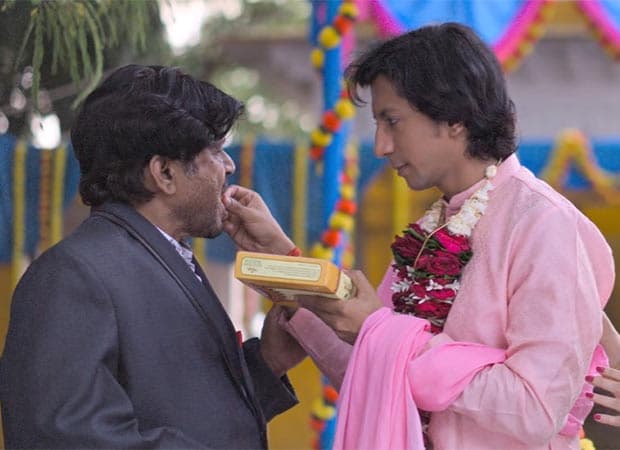 Raghubir Yadav and Anshuman Jha in a promotional still from Om Ka Hari, directed by Harish Vyas