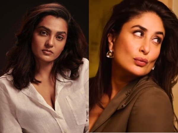Parvathy Thiruvothu in a promotional still, with Kareena Kapoor Khan's character Ajooni Kohli from Daayra shown alongside