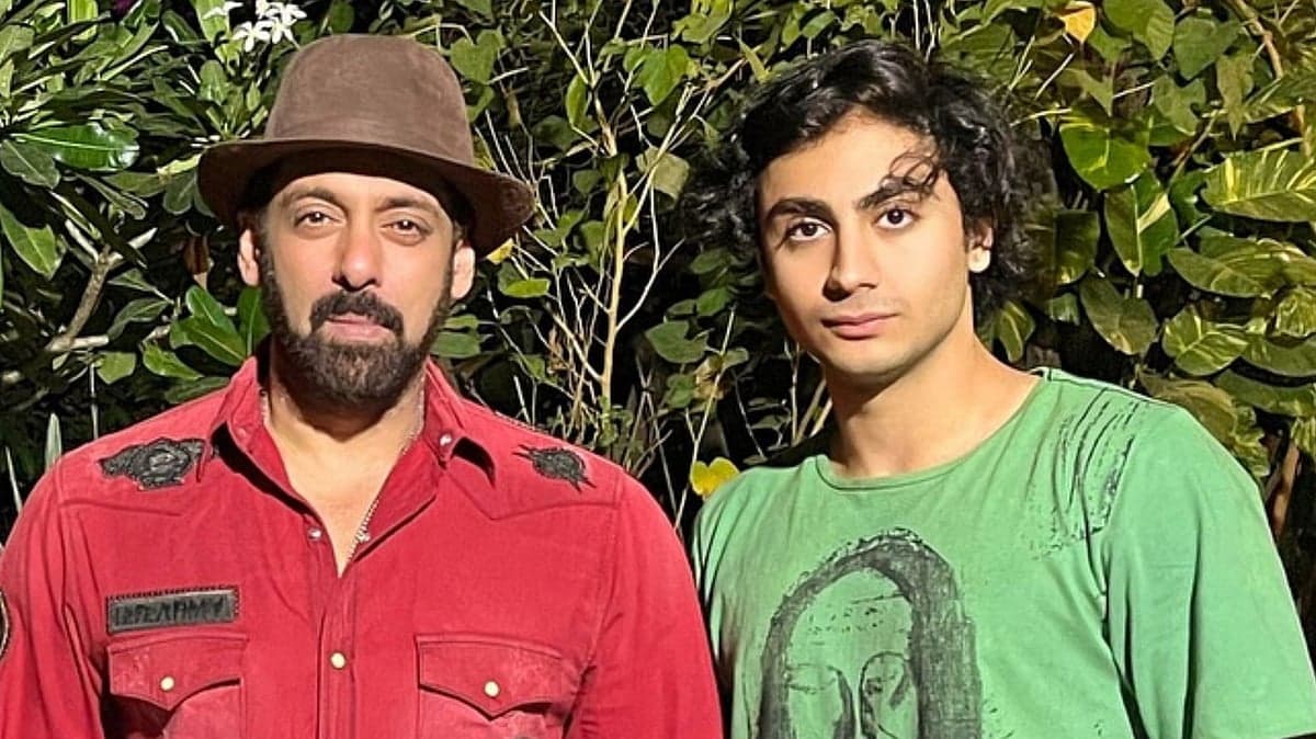 Salman Khan and Arhaan Khan pictured together at a public event