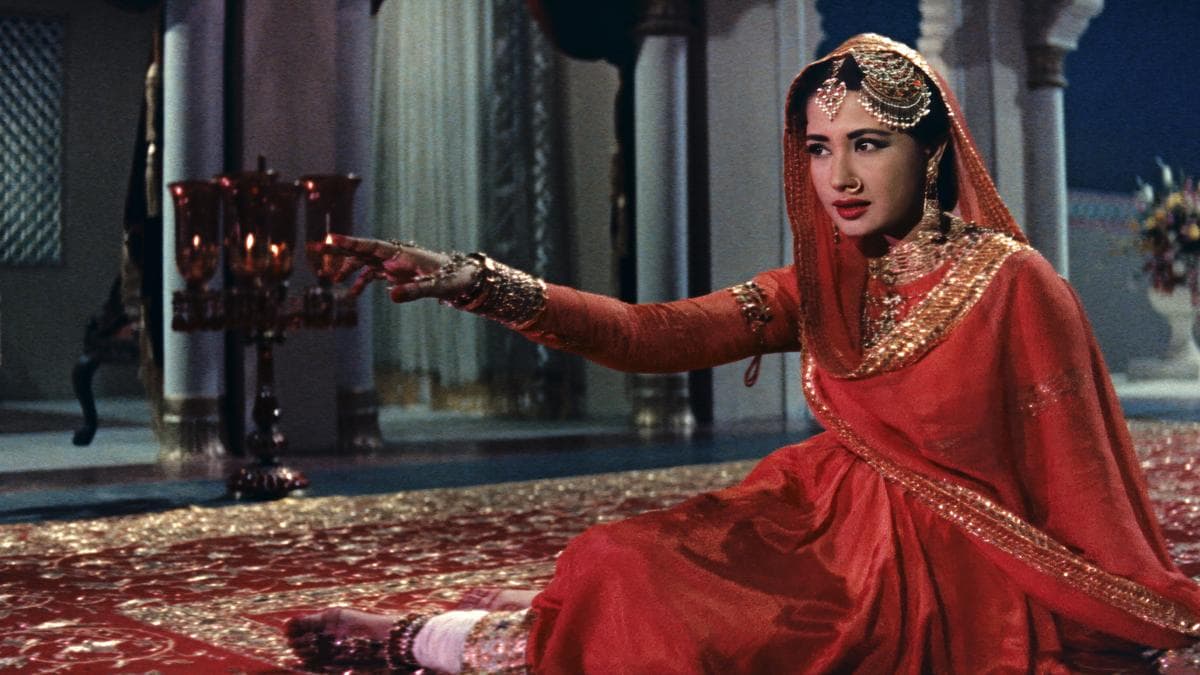 Restored poster still of Meena Kumari as Sahibjaan from the 1972 film Pakeezah, courtesy Film Heritage Foundation